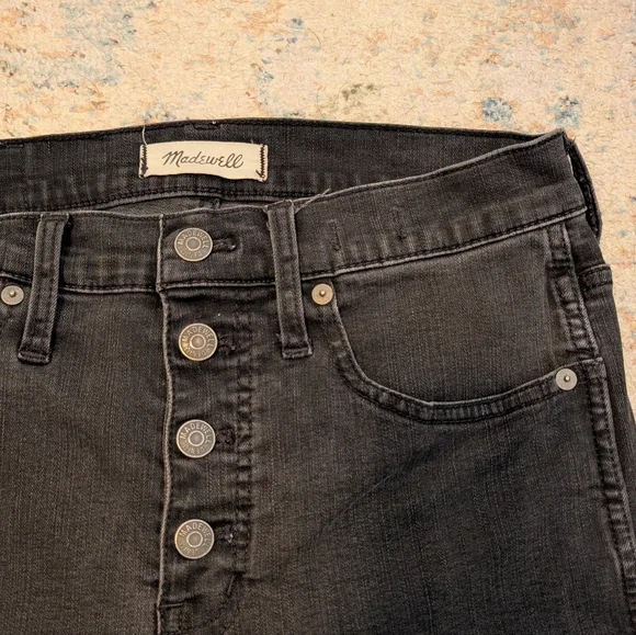 Madewell High Rise Black Jeans - Picture 4 of 8